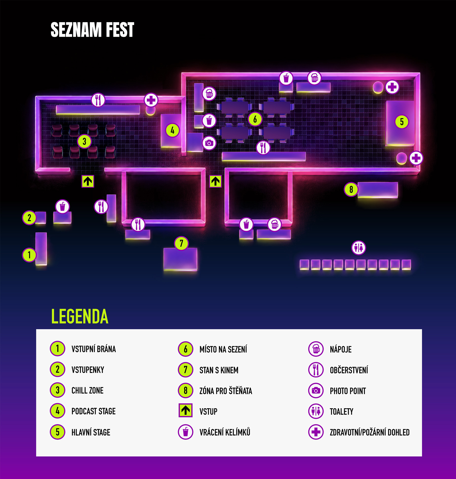 Plánek festivalu